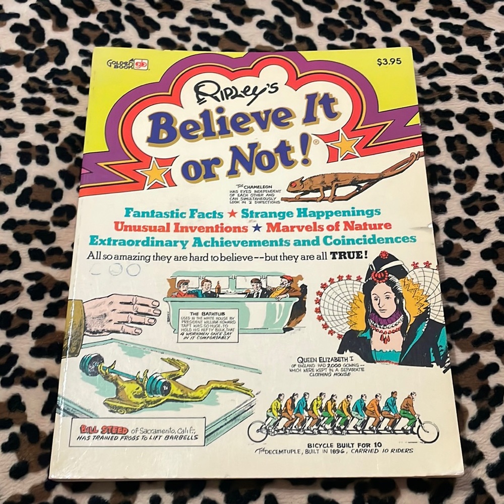 1979 RIPLEY'S BELIEVE IT OR NOT! Golden Books Vintage Collectible Facts Library